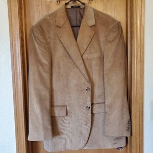 George Men's Tan Corduroy Sport Blazer